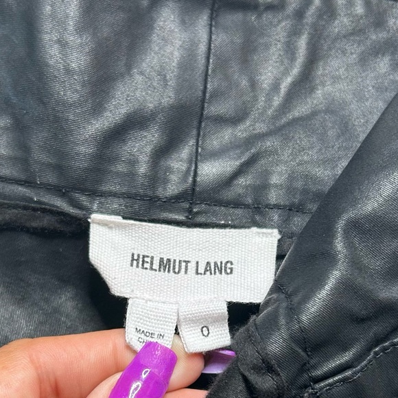 Helmut Lang Tappered Abrade Coating Pants Size 0 - Picture 4 of 7